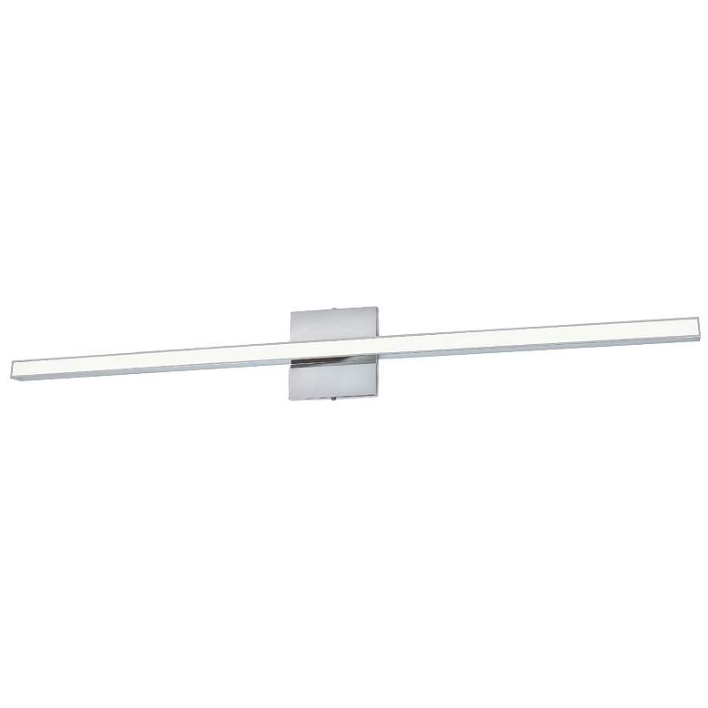 Image 1 Alexander 35.5"W Chrome Color Changing Vanity w/ Frosted Diffuser