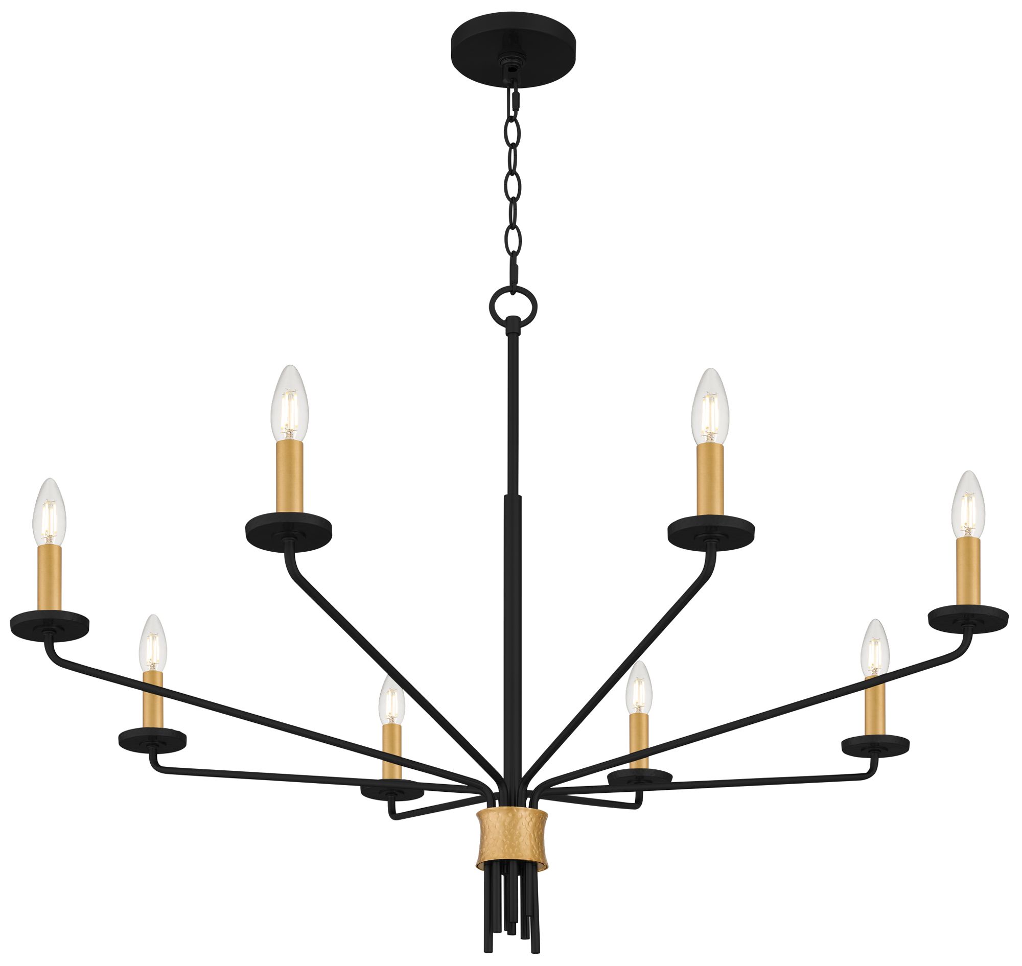Image 5 Alexander 8-Light Matte Black Chandelier more views
