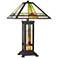 Alexander Tiffany-Style Table Lamp with Night Light