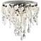 Alexandra 14" Wide Zinc and Capiz Shell Ceiling Light