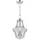 Alexandria 3-Light Polished Nickel Metal and Clear Glass Pendant