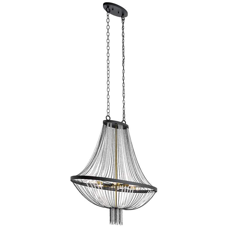Image 2 Alexia 40" Foyer Chandelier in Black