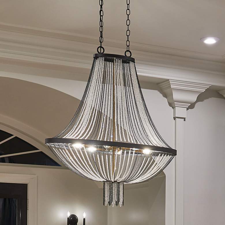 Image 1 Alexia 40" Foyer Chandelier in Black