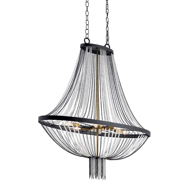 Image 4 Alexia 40" Foyer Chandelier in Black more views