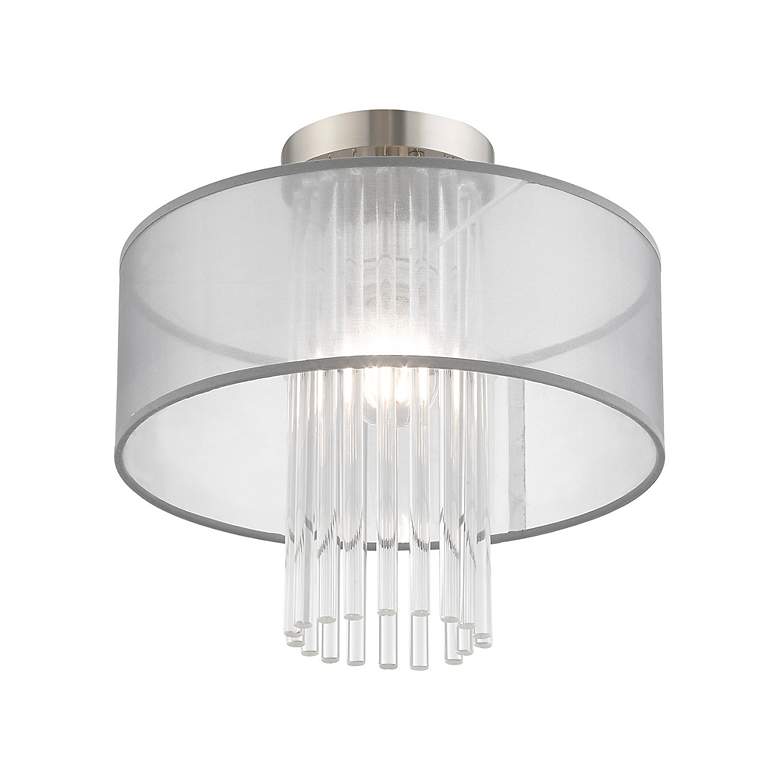 Image 6 Alexis 1 Light Brushed Nickel Ceiling Mount more views