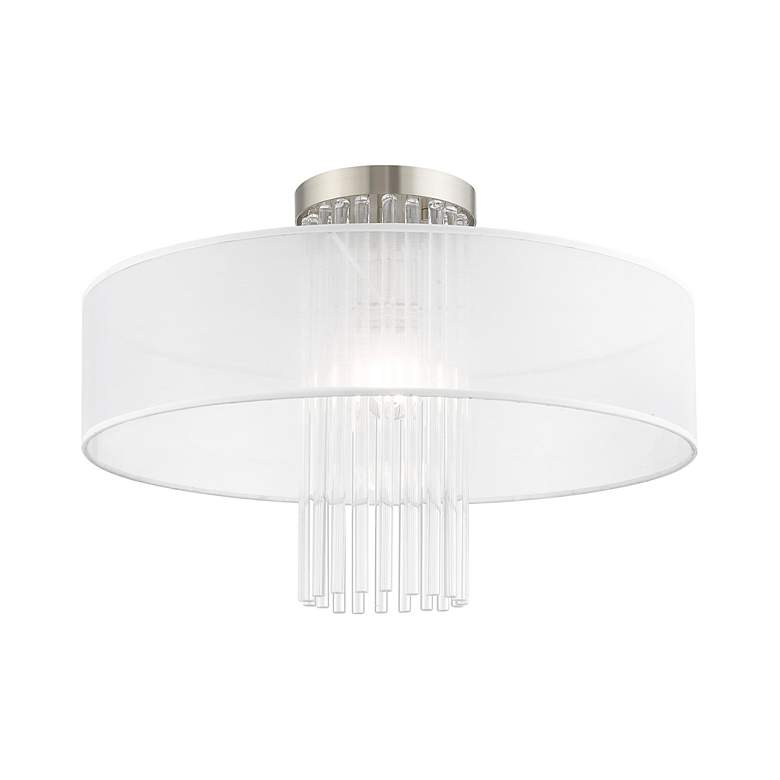 Image 5 Alexis 1 Light Brushed Nickel Ceiling Mount more views