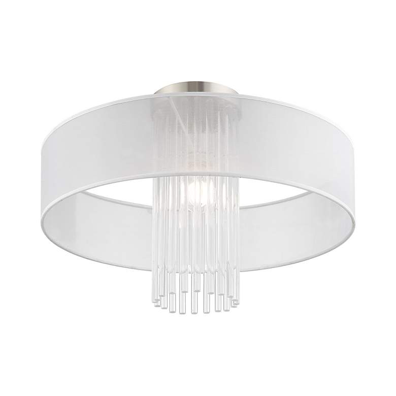 Image 6 Alexis 1 Light Brushed Nickel Ceiling Mount more views