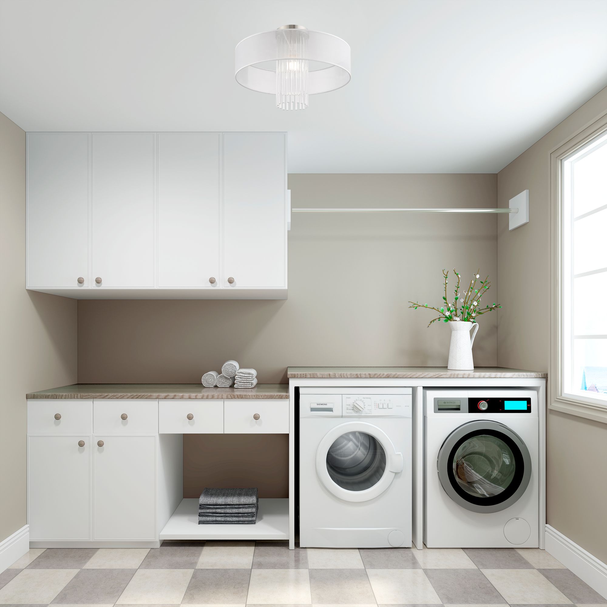 Alexis 1 Light Brushed Nickel Ceiling Mount