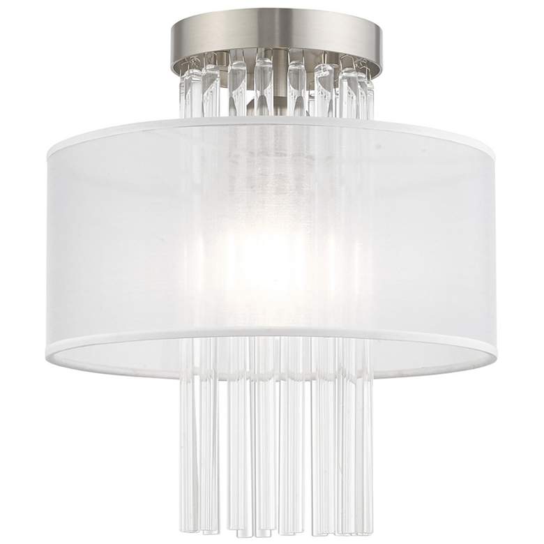 Image 1 Alexis 1 Light Brushed Nickel Ceiling Mount