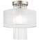 Alexis 1 Light Brushed Nickel Ceiling Mount