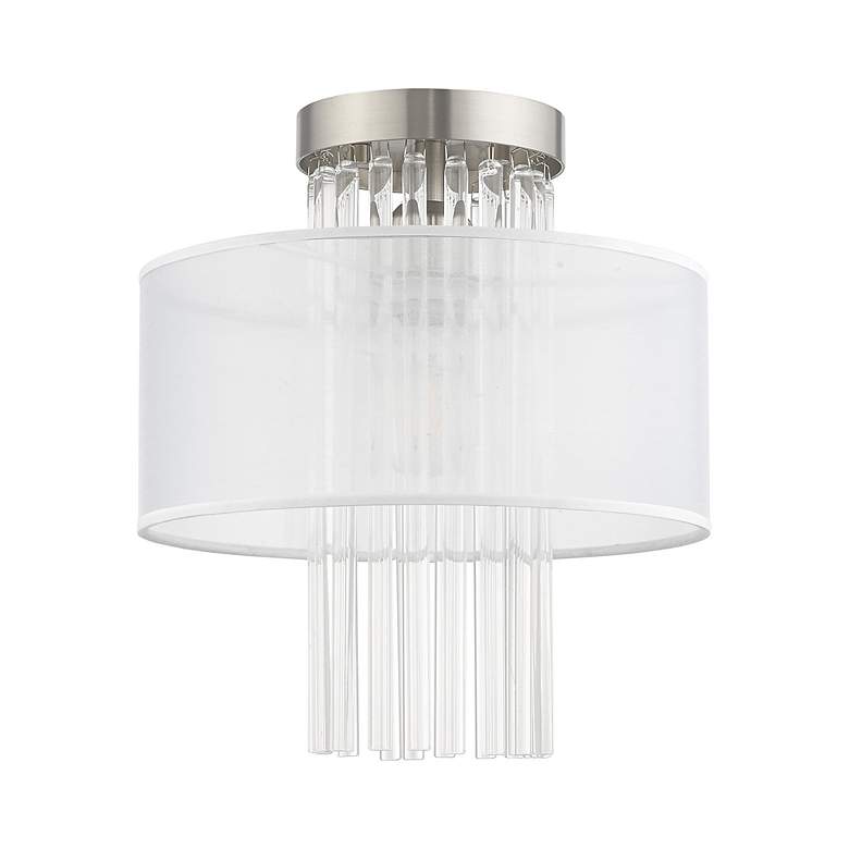 Image 3 Alexis 1 Light Brushed Nickel Ceiling Mount more views