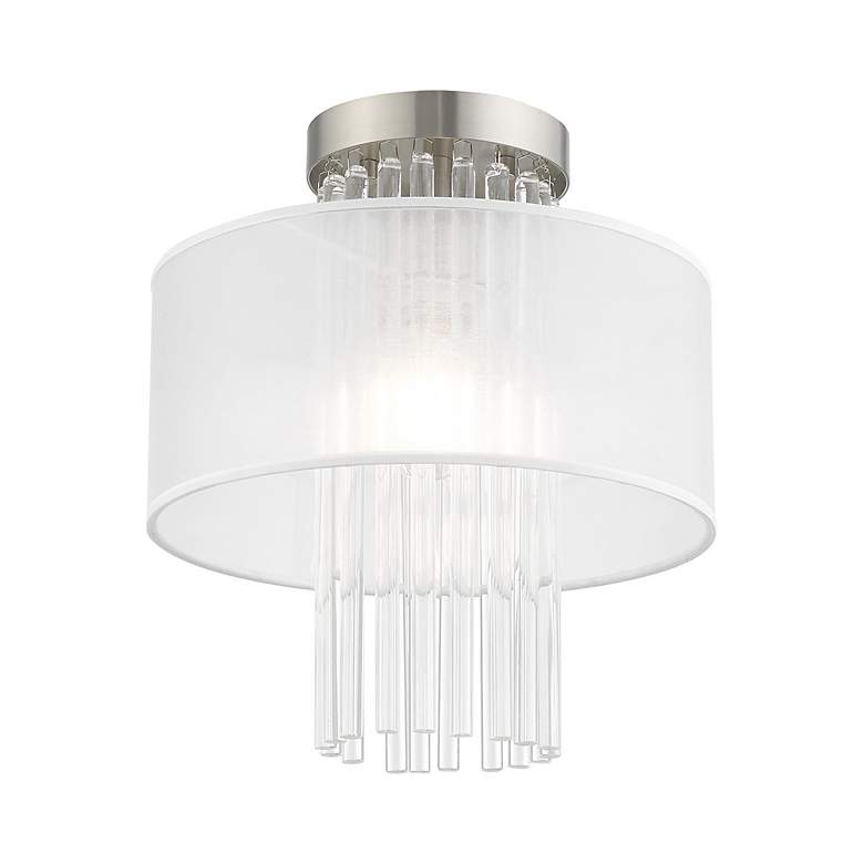 Image 4 Alexis 1 Light Brushed Nickel Ceiling Mount more views