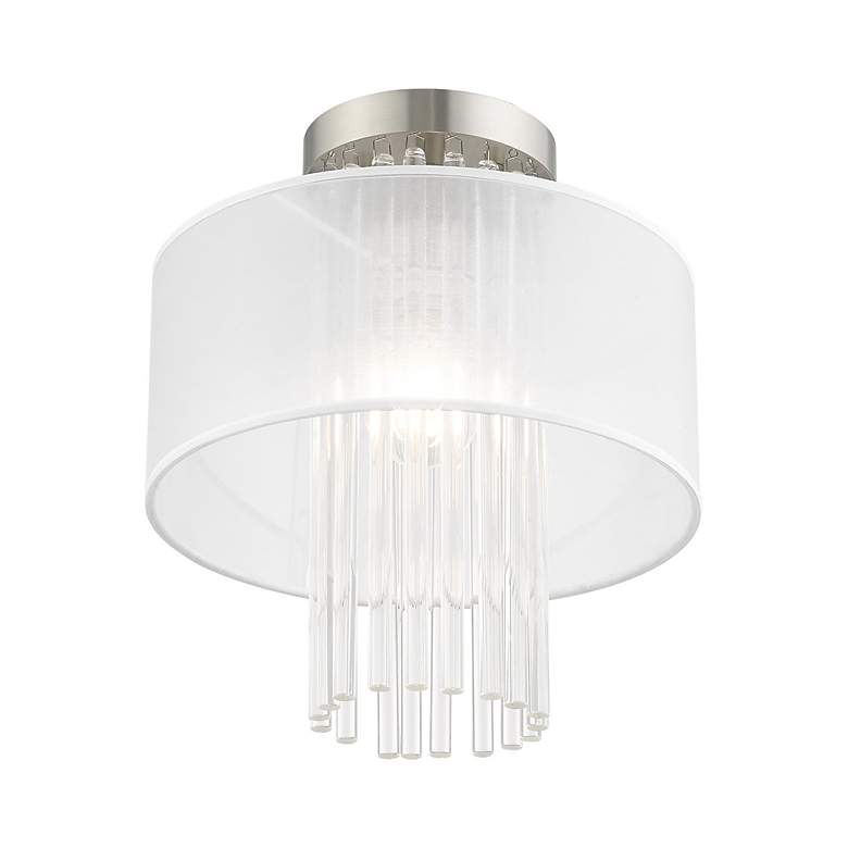 Image 5 Alexis 1 Light Brushed Nickel Ceiling Mount more views