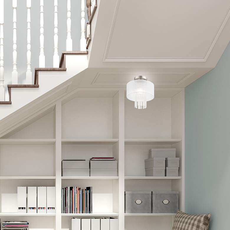 Image 6 Alexis 1 Light Brushed Nickel Ceiling Mount more views