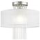 Alexis 1 Light Brushed Nickel Ceiling Mount