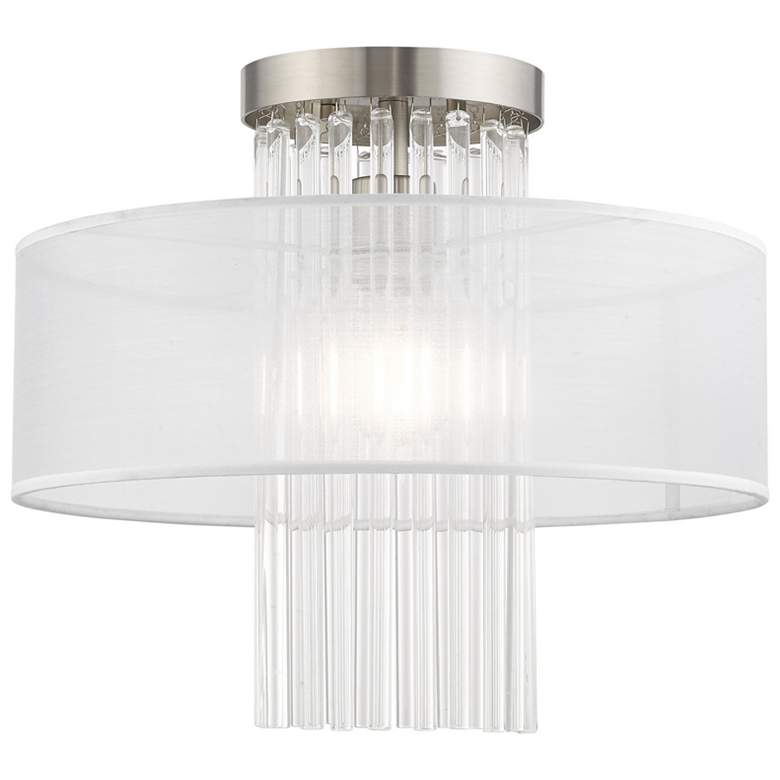 Image 1 Alexis 1 Light Brushed Nickel Ceiling Mount