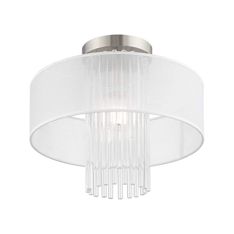Image 5 Alexis 1 Light Brushed Nickel Ceiling Mount more views