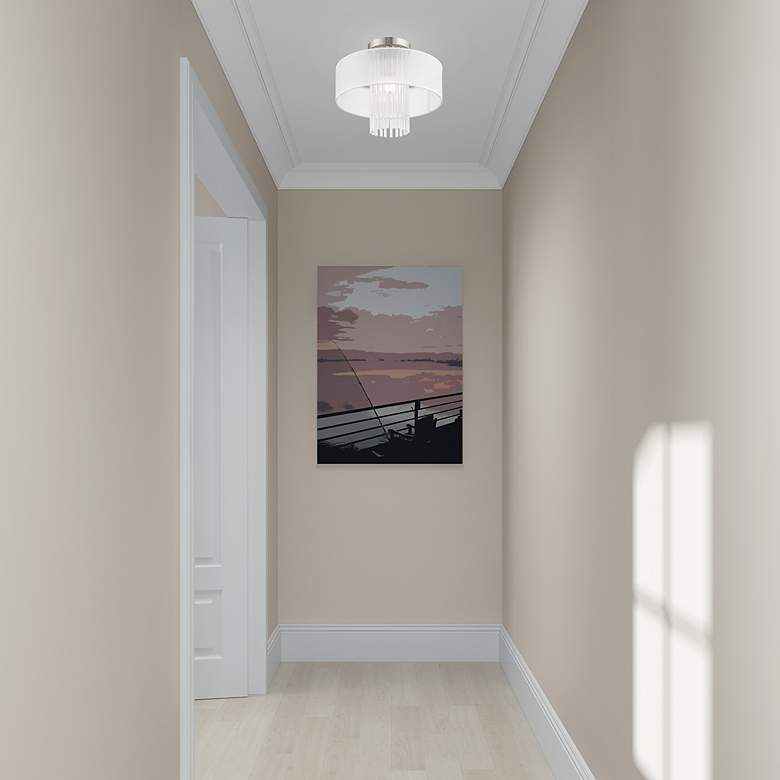 Image 6 Alexis 1 Light Brushed Nickel Ceiling Mount more views