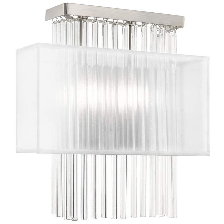 Image 1 Alexis 2 Light Brushed Nickel ADA Wall Sconce
