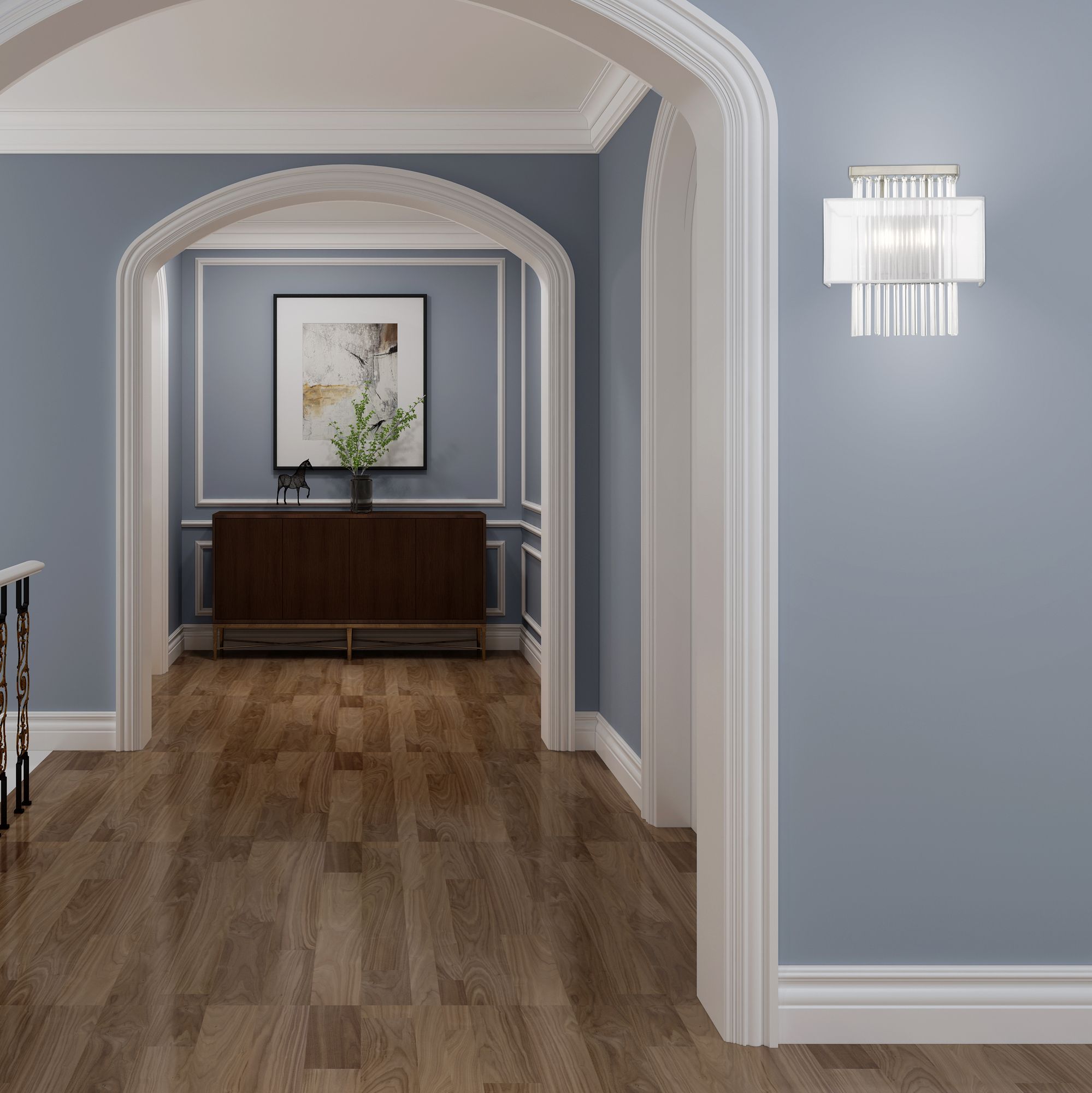 Alexis 2 Light Brushed Nickel ADA Wall Sconce