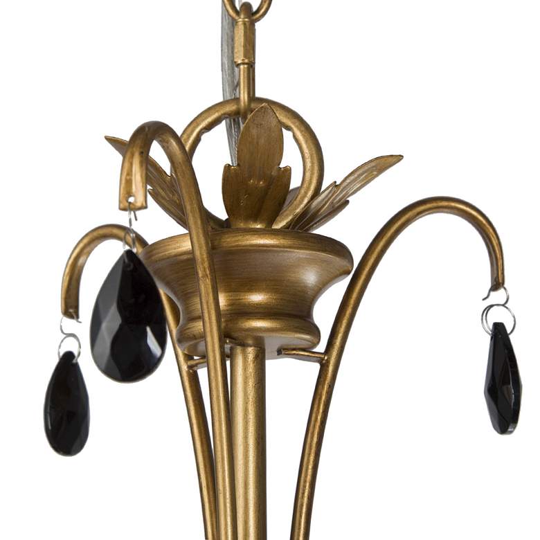 Image 3 Alexis 23" Wide Antique Brass Metal 6-Light Chandelier more views