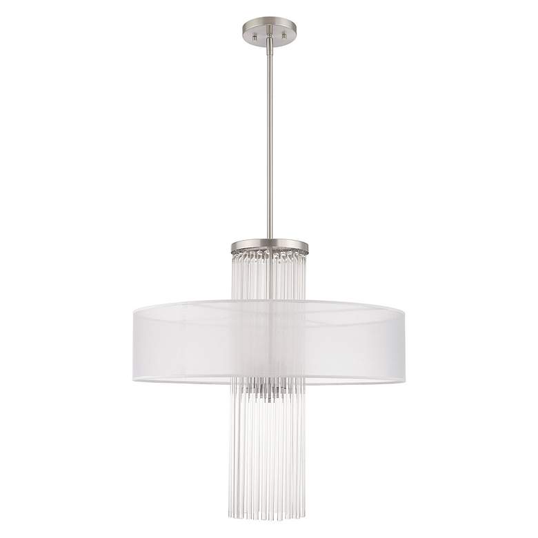 Image 4 Alexis 4 Light Brushed Nickel Pendant Chandelier more views