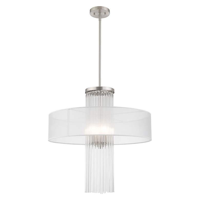 Image 5 Alexis 4 Light Brushed Nickel Pendant Chandelier more views