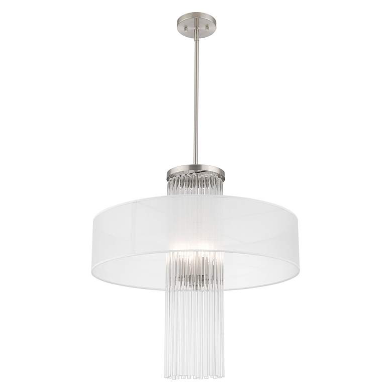 Image 6 Alexis 4 Light Brushed Nickel Pendant Chandelier more views