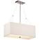 Alexis Nickel 3-Light Rectangular Chandelier