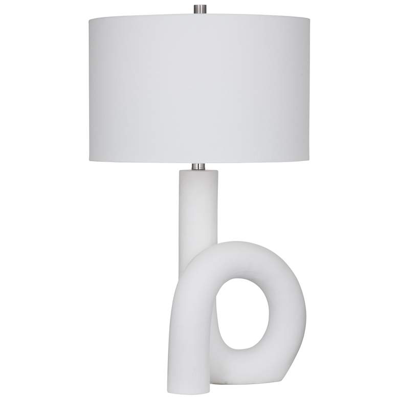 Image 1 Alexx 28" High Matte White Table Lamp