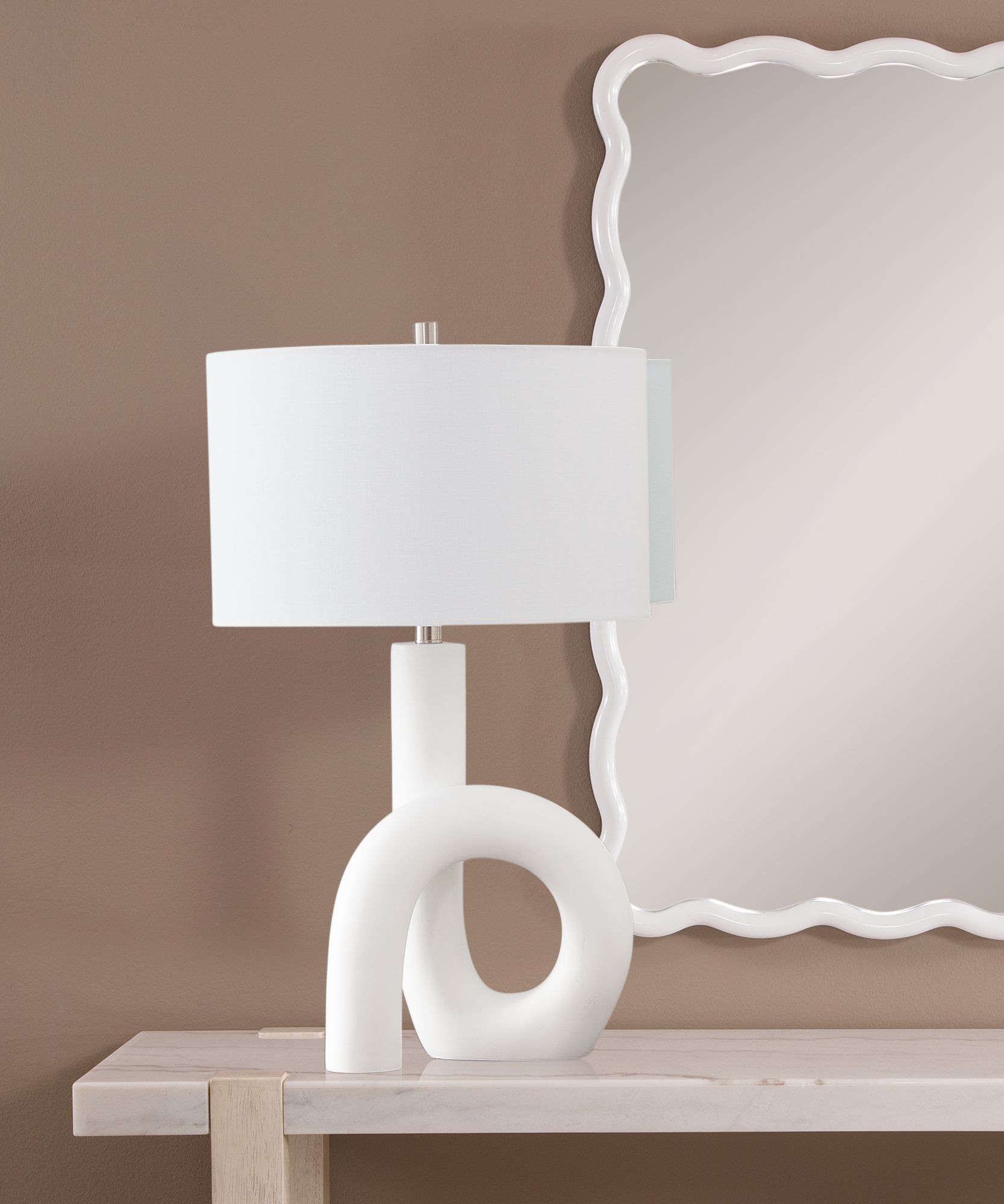 Image 4 Alexx 28" High Matte White Table Lamp more views