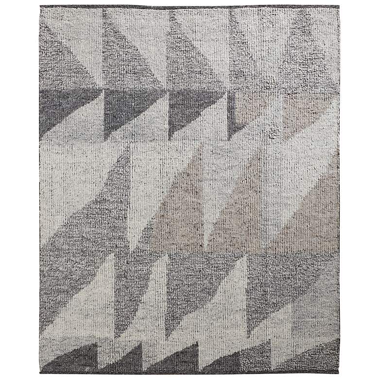 Image 2 Alford 6910F 5'6"x8'6" Silver Gray Taupe Geometric Area R