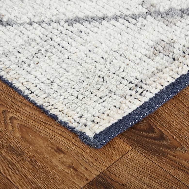 Image 3 Alford 6925F 5'6"x8'6" Light Gray and Brown Wool Area Rug more views