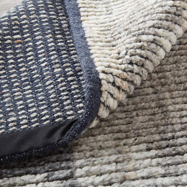 Image 6 Alford 6925F 5'6"x8'6" Light Gray and Brown Wool Area Rug more views