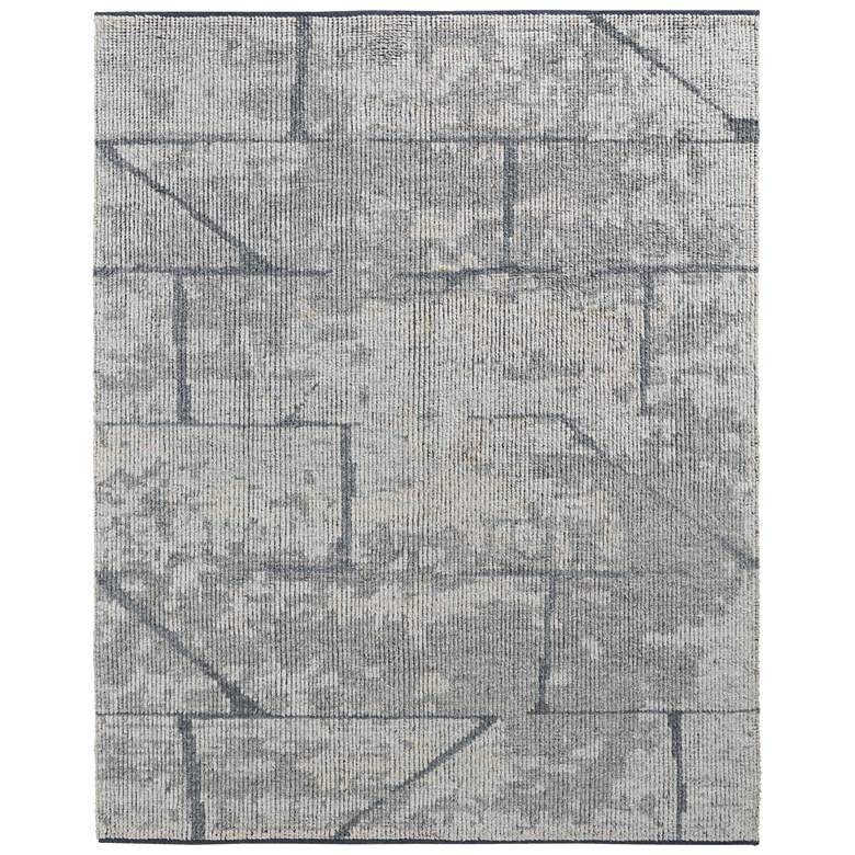 Image 1 Alford Modern Abstract Hand Knotted Gray Area Rug 6925F