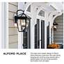 6_Alford Place 11 1/4" High Museum Black Outdoor Wall Light more views