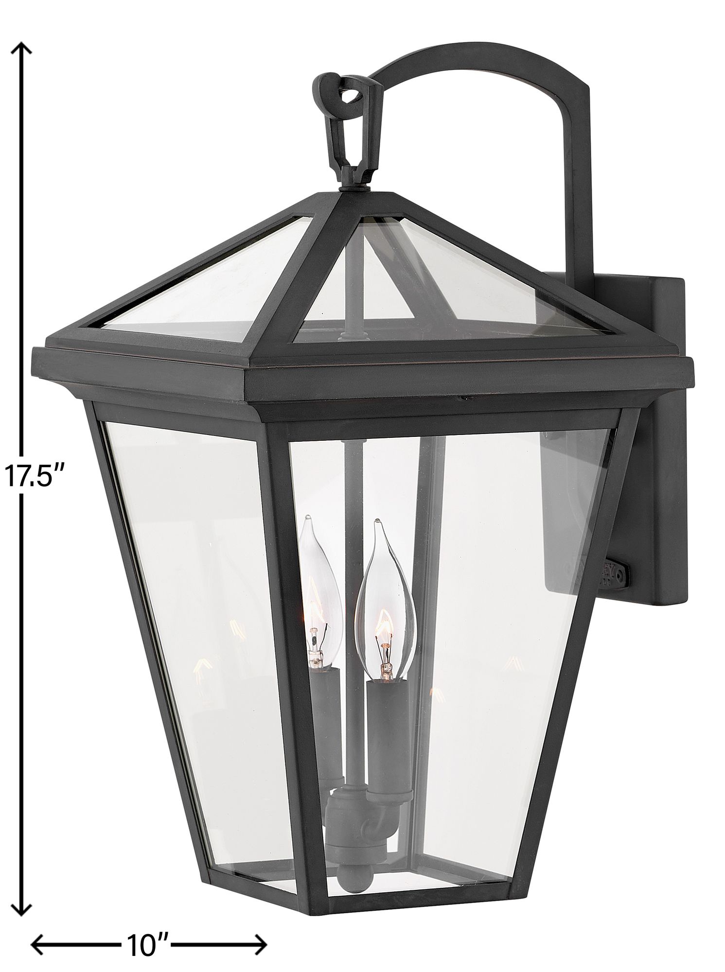 Alford Place 17 1/2" High Museum Black Outdoor Wall Light