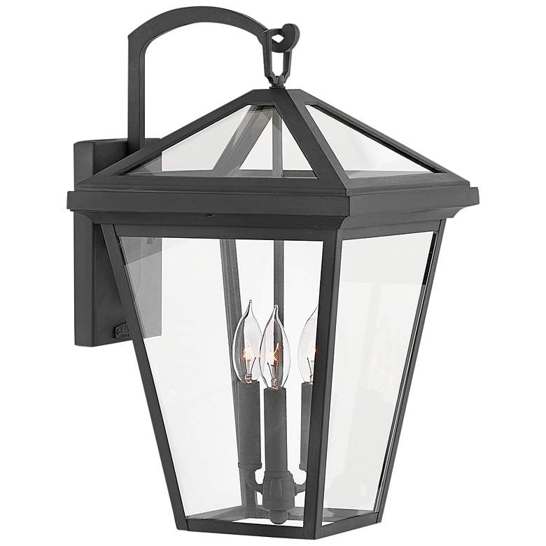 Image 2 Alford Place 20 1/2" High Black 3-Light Outdoor Wall Light