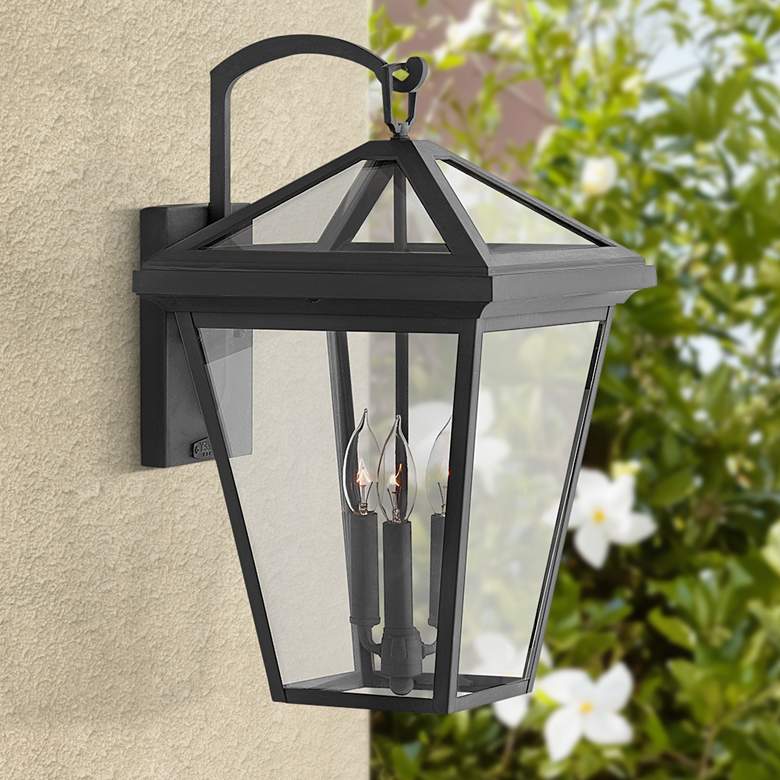 Image 1 Alford Place 20 1/2 inch High Black Outdoor Wall Light