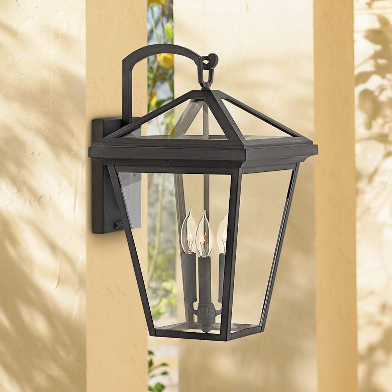 Image 1 Alford Place 20 1/2" High Museum Black Outdoor Wall Light