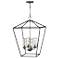 Alford Place 24 1/2"H Black 4 Watts Outdoor Hanging Light