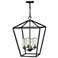 Alford Place 24 1/2"H Black 4 Watts Outdoor Hanging Light