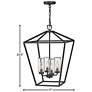 7_Alford Place 24 1/2"H Black 4 Watts Outdoor Hanging Light more views