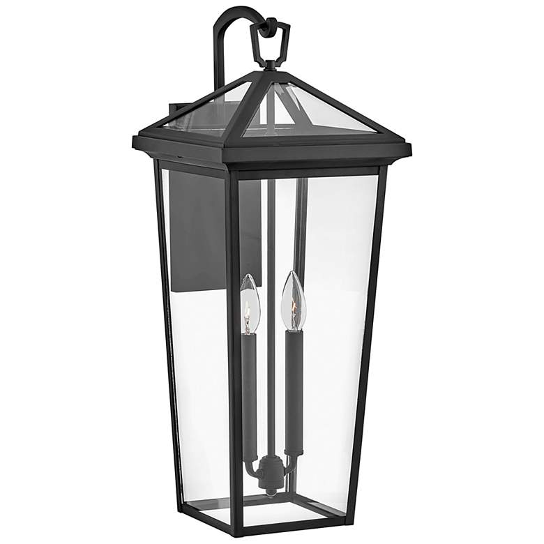 Image 1 Alford Place 25"H Museum Black 2-Light Outdoor Wall Light