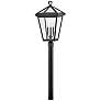 1_Alford Place 26"H Museum Black 3-Light Outdoor Post Light