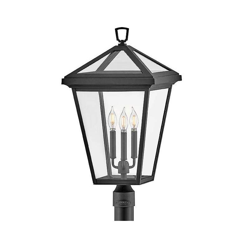 Image 2 Alford Place 26"H Museum Black 3-Light Outdoor Post Light more views