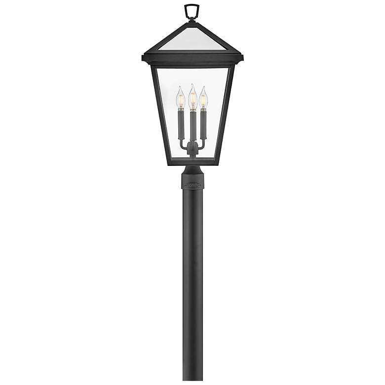 Image 5 Alford Place 26"H Museum Black 3-Light Outdoor Post Light more views