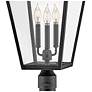 Alford Place 26"H Museum Black 3-Light Outdoor Post Light