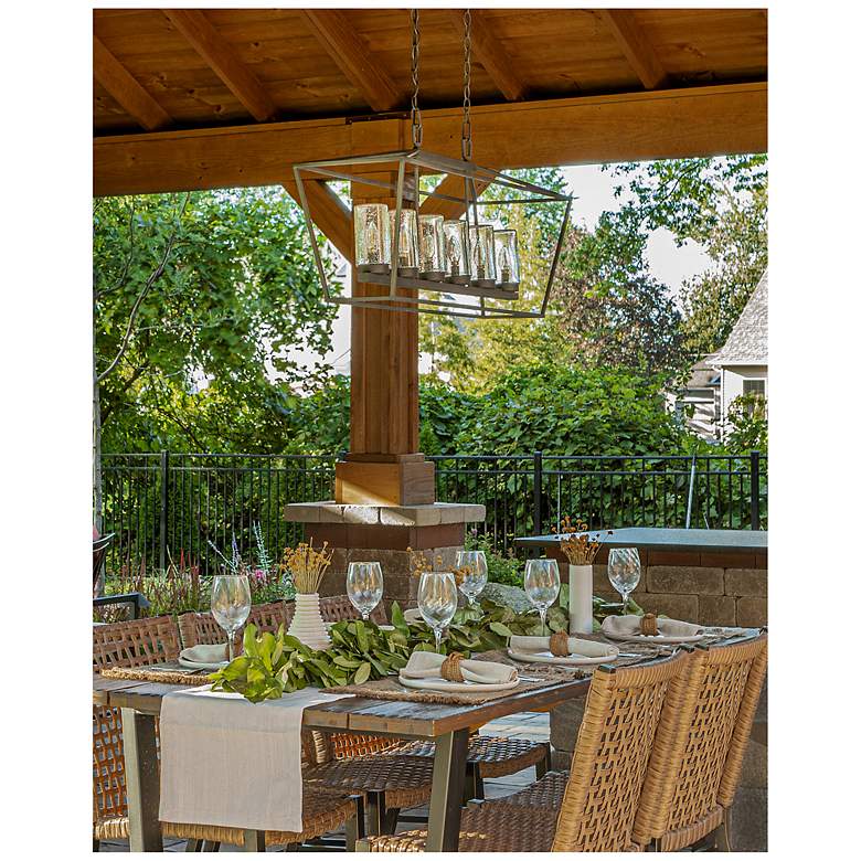 Image 5 Alford Place 40" Wide Bronze 6-Light LED Island Chandelier more views