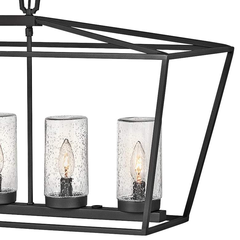 Image 3 Alford Place 40"W Black 6-Light Outdoor Island Chandelier more views